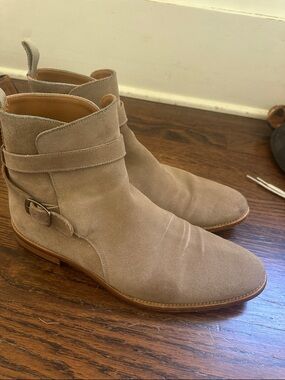 Taft Dylan Men’s Beige Suede Ankle Boots